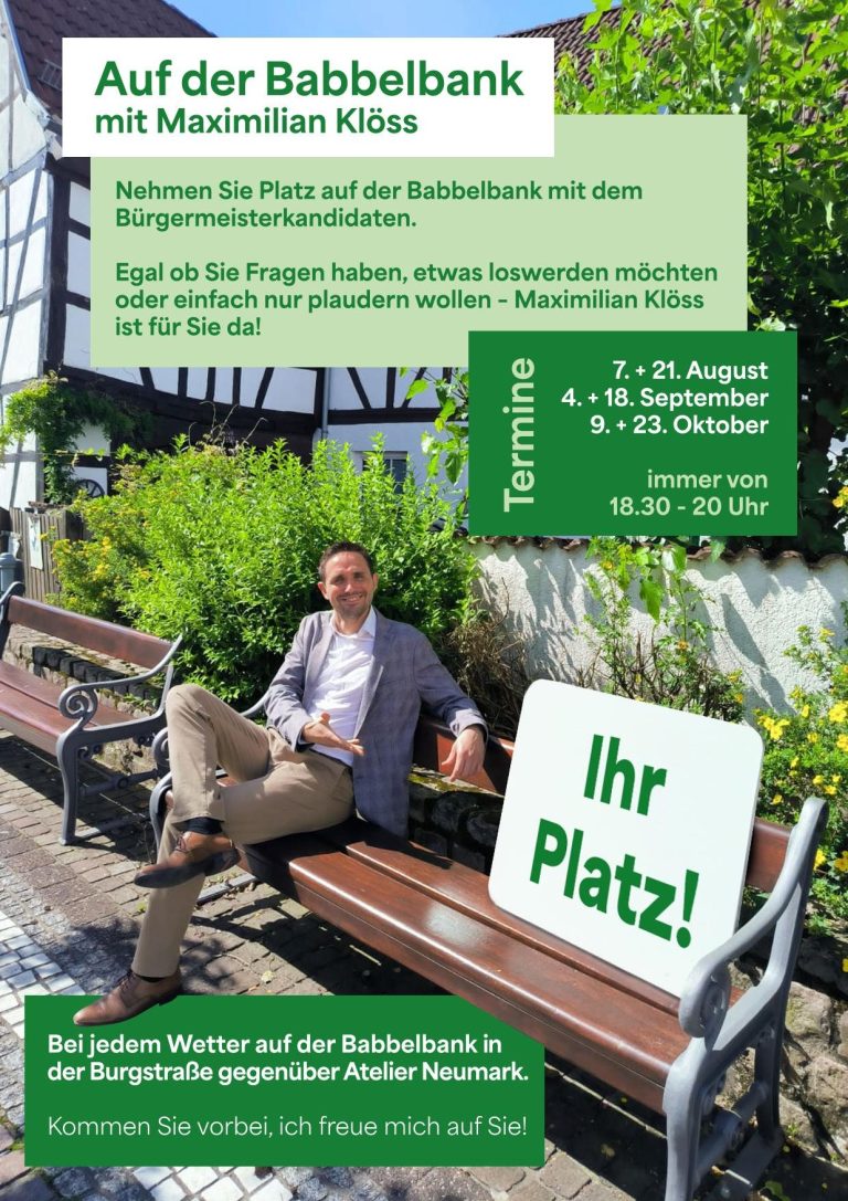 Plakat mit Aufruf beim Anpfiff zur Wahlbegeisterung teilnzunehmen